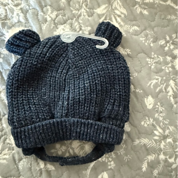 Baby GAP • Baby CashSoft Sherpa-Lined Bear Beanie • blue • 0-3 months - Picture 3 of 4